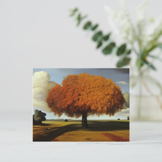 De najaarse surrogaatsurrogaat-stijl briefkaart (Staand voorkant)