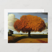 De najaarse surrogaatsurrogaat-stijl briefkaart (Voorkant / Achterkant)