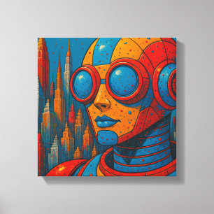 De namaakman-2 canvas afdruk