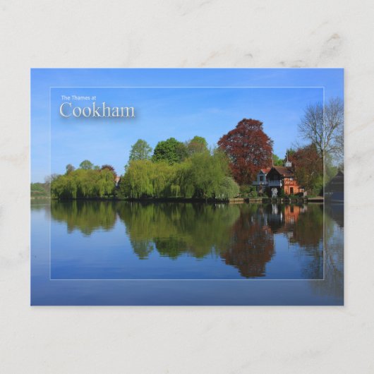 De namen in het Briefkaart Cookham (Voorkant)
