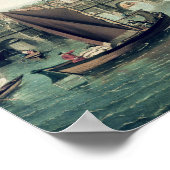 De namen onder de brug van Westminster Poster (Hoek)