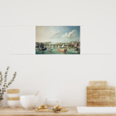 De namen onder de brug van Westminster Poster (Keuken)