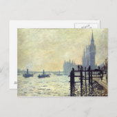 De namen onder Westminster - Claude Monet Briefkaart (Voorkant / Achterkant)