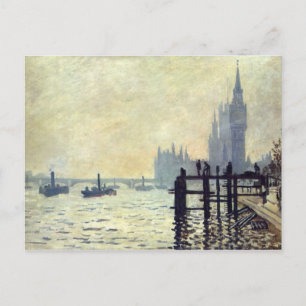 De namen onder Westminster - Claude Monet Briefkaart