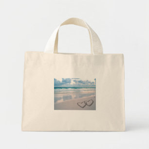 De Namen van de Bride & van de Groom die in Zand w Mini Tote Bag