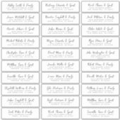 De Namen van de Gast van het huwelijk & Adres Eenv Sticker (Voorkant)