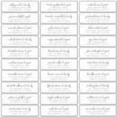 De Namen van de Gast van het huwelijk & Adres Mode Sticker (Voorkant)