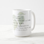 De Namen van God Christelijk overspoelen Koffiemok (Voorkant rechts)