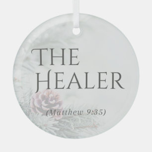 "De namen van Jesus" Glass Ornament - De Healer