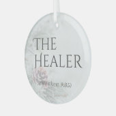 "De namen van Jesus" Glass Ornament - De Healer (Voorkant links)