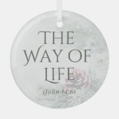 "De namen van Jesus" Glass Ornament - De weg (Voorkant)