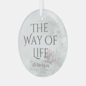 "De namen van Jesus" Glass Ornament - De weg (Voorkant links)