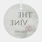 "De namen van Jesus" Glass Ornament - De wijnstok (Achterkant)