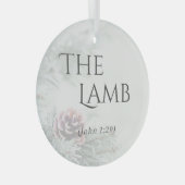 "De namen van Jesus" Glass Ornament - Het Lam (Voorkant Rechts)