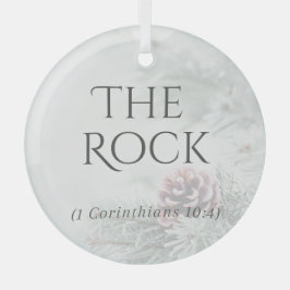 "De namen van Jesus" Glass Ornament - The Rock