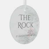 "De namen van Jesus" Glass Ornament - The Rock (Voorkant Rechts)