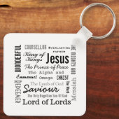 De namen van Jezus Manuscript Tekst Sleutelhanger (Achterkant)