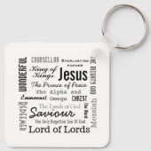 De namen van Jezus Manuscript Tekst Sleutelhanger (Achterkant)