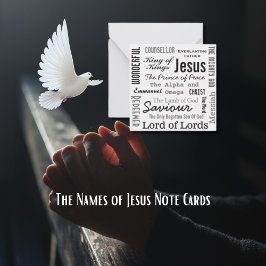 De namen van Jezus Notitiekaartje