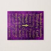 De namen van Jezus Paarse puzzel (Horizontaal)