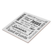 De Namen van Jezus Script Tekst Tegeltje (Zijkant)