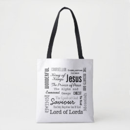 De Namen van Jezus Script Tekst Tote Bag