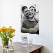 De namen van paren en datumfoto folie afdrukken (Laag (Keuken))