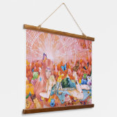 De namiddag hangend wandkleed (Gebogen)