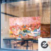 De namiddag raamsticker (Cafe Raam)