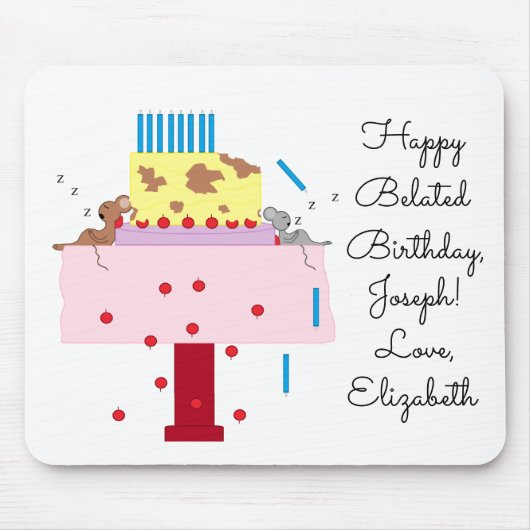 De namiddag van de nap- Belated Birthday: Muismat (Voorkant)