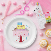 De namiddag van de nap- Belated Birthday Papieren Bordje (Feest)