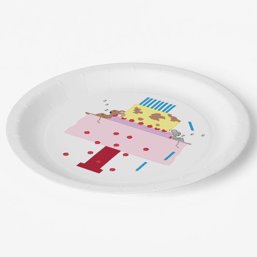 De namiddag van de nap- Belated Birthday Papieren Bordje (Gekanteld)