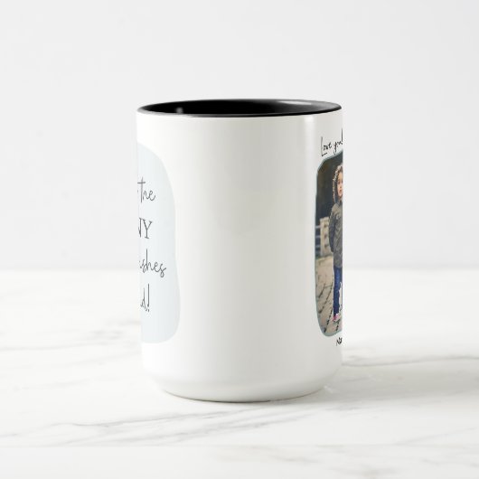 De nanny die iedereen wil dat ze | Blauwe foto Mok (Midden)