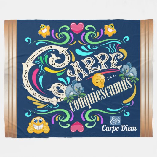 De nap in beslag nemen op de dag fleece deken (Voorkant (Horizontaal))