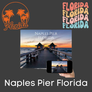 De Napels Pier in Florida Poster
