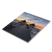 De Napels Pier in Florida zonsondergang Tegeltje (Zijkant)