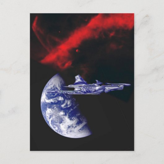 De NARC-Athena keert terug naar de thuiswerelden Briefkaart (Voorkant)