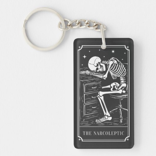 De Narcoleptische Tarotkaart Narcolepsiebewustzijn Sleutelhanger (Voorkant)