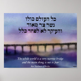 De Narrow Bridge Canvas afdrukken Poster
