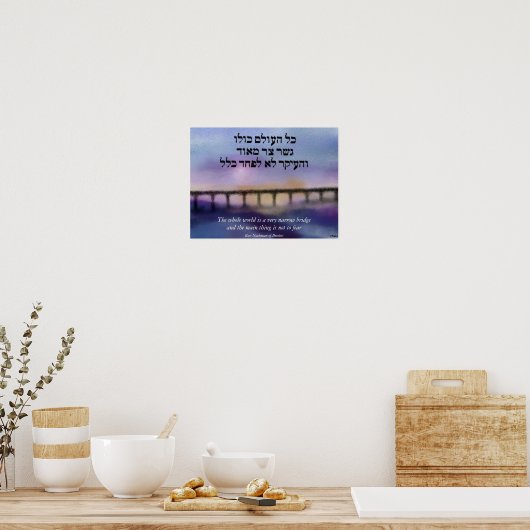 De Narrow Bridge Canvas afdrukken Poster (Keuken)