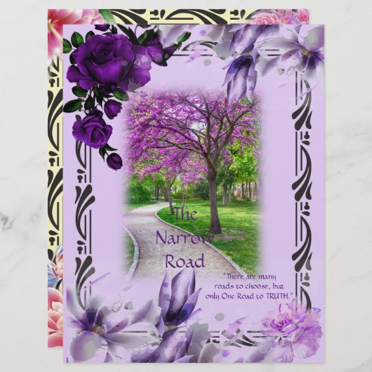 De Narrow Road Poetry - papier (Voorkant / Achterkant)