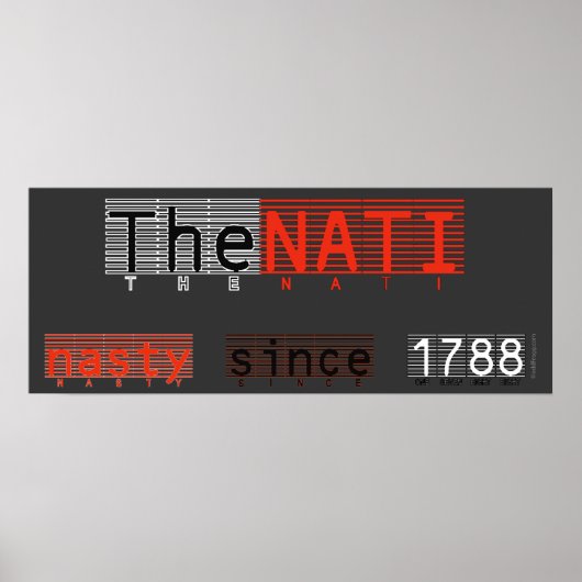 De Nasty NATI Poster Art (Voorkant)