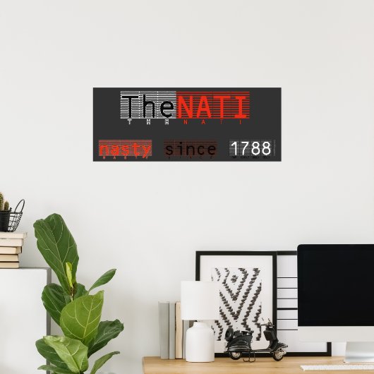 De Nasty NATI Poster Art (Thuiskantoor)