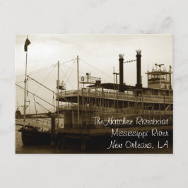 De Natchez Stoomboot, New Orleans, Louisiane Briefkaart