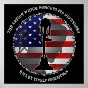 De natie die haar verdedigers vergeet poster