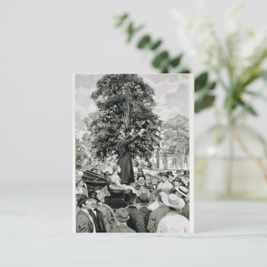 De natie is in oorlog en moet Mannen hebben Briefkaart (Staand voorkant)