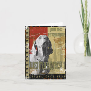 De Natie van Weimaraner: Vintage Weimaraner! Kaart