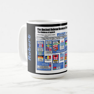 De naties in het Oude Hebreeuws personaliseren Koffiemok