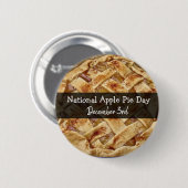 De nationale Apple Pie Dag is 3 december Ronde Button 5,7 Cm (Voorkant /achterkant)