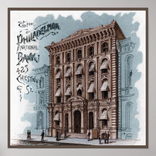 De Nationale Bank van Philadelphia Poster